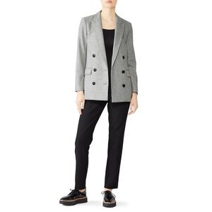 rag & bone Ellie Wool Blazer in Light Charcoal Gray - sz 8
